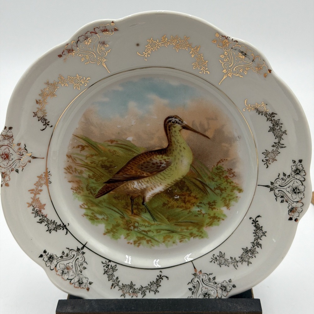 VINTAGE Z.S. & CO. BAVARIA MIGNON PORCELAIN BIRD PLATE